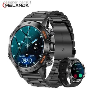 Other Watches MELANDA Steel 1.39" Bluetooth Call Smart Men Sports Fitness es IP68 Waterproof Smart for Xiaomi Android IOS K52L231122
