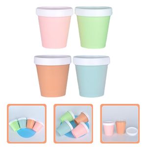 Ice Cream Tools Cups Lids With Bowls Dessert Yogurt Containers Container Pudding Sundae Mini Soup Storage Food Freezer Frozen Go Tubs 230422