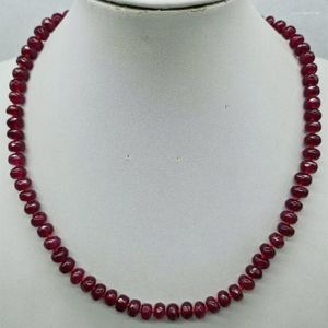 Ketten Zarte X8mm Facettierte Rote Karneol Abakus Perlen Halskette 18 Zoll Damen Boutique Schmuck Geschenk 2023