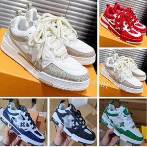 2024 Designer Casual Shoes Men Sneakers Rubber Platform Trainers Genuine Leather Sneaker Multicolor Lace-up Skate Shoes Fashion Running Shoe b4