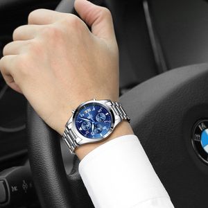 Klassische Quarzuhren Designer 41mm Herren Edelstahl Modemarke Business Watch Glow in the Dark 6868 Armbanduhr für Herren