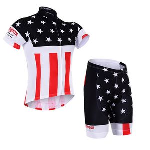 Mens USA Cycling Jersey Set 2022 Maillot Ciclismo Rower Ubrania rowerowe rowerowe odzież D11284V