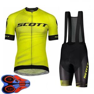 Maglia da ciclismo da uomo set 2021 Summer SCOTT Team Maglia da bici a maniche corte Pantaloncini tute Quick Dry Abbigliamento da corsa traspirante Taglia 2618