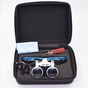 Outras higiene oral de alta qualidade 3 5x420mm Dentista portátil Binocular Loupe Dental Glass para exames 230421