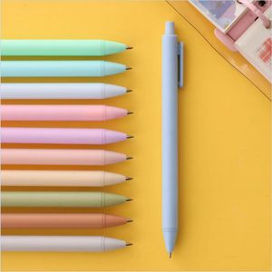 150Pcs Solid Color Practical Multi-color Student Stationery Macaron Office Writing Plastic Ballpoint Pen Children's Products