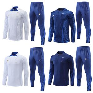 22-23 França Fãs de Futebol Masculino Tracksuits Logotipo Bordado Saint Germain Futebol Treinamento Roupas Ao Ar Livre Jogging Shirt241y