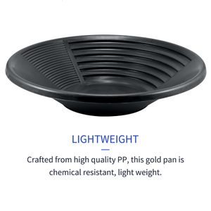 Industrial Metal Detectors Gold Pan ning For Rush Sieve Sifting Classifier Screen Sand Pot Tray Wash Basin 230422