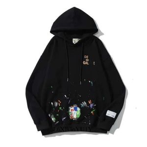 Galleries hoody Depts Designer Sweatshirts 2023 Spring Mens Women Hoodies Fashion Splash Ink Painted Graffiti Loose Jacket Lång ärm 9002