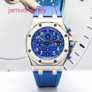 Ap Swiss Luxury Watch 26470st Royal Oak Offshore Мужские часы диаметром 42 мм с синим циферблатом и календарем, набор автоматических механических часов