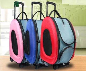 Dog Carrier Fashion Portable Pet Stroller Waterproof Breathable Cat Dotomy Outdoor Travel 10KG Bearing Durable