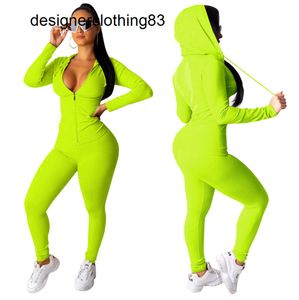 HAOYUAN moda maggese pezzo Set Tuta Donna Festival Abbigliamento Autunno Inverno Top + Pantalone Tute Neon 2 Abiti Set coordinati