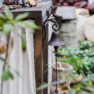 Dzwonki drzwiowe ptaki ścienne do drzwi vintage przednie dekoracje wiatrowe wisiorek żelazny metalowe metalowe metalowe munjong