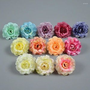 Fiori decorativi Artificiale Azalea Capolino Peonia Rosa Ghirlanda nuziale fai da te Ghirlanda Decorazioni per la casa Floreale 5 cm 12 colori 15 pezzi