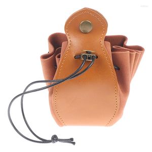 Borse per la spesa Borsa per dadi PU multifunzionale portatile Cuffie Custodia per cavo USB Custodia con coulisse Anello Orecchino Regalo Portamonete Organizzatore di gioielli