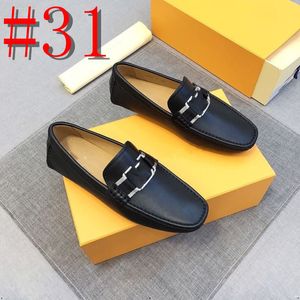 39 Model Moda Erkekler Tasarımcı Loafers Ayakkabı Sürüş Lüks Slip-On Loafer Moccasins Deri Tekneler Klasik Erkekler Yaz Elbise Ayakkabı Ayakkabı Ayakkabı