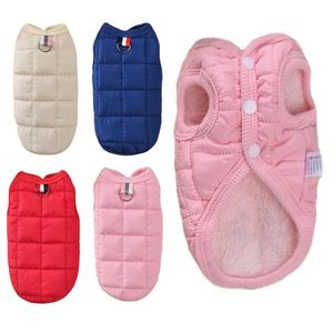 Dog Apparel Winter warm jacket windproof pet dog wearing small and mediumsized pad clothing Chihuahua products 231121