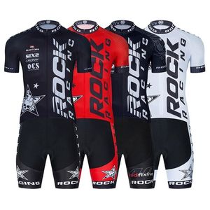 Rock Racing Cycling Team Jersey 20D Bike Shorts Set Ropa Ciclismo Mens Mtb Uniform Summer Cycling Maillot Bottom Clothing286w