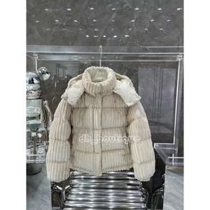 Luksusowy France Mens Bomber Down Letter Monclair Logo Knitted Women Parkas Panel panelu swobodne płaszcze kurtki projektanci ubrania mężczyzn