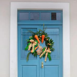 Dekorative Blumen Osterkranz Wandbehang mit Eiern Karotte für Hochzeit vorne