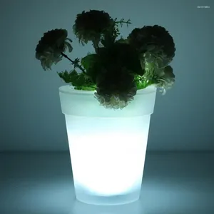 Nowoczesny garnek roślinny Łatwa instalacja kwiat niskie zużycie bezprzewodowego użytku Słonecznego LED wielokrotnego użytku