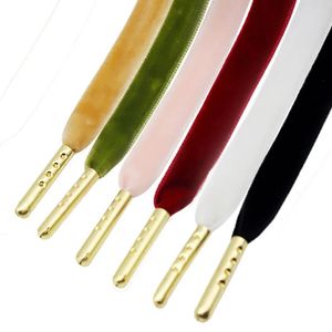 Shoe Parts Accessories 90 120 150 180CM Length Wide Velvet Surface Shoelaces 6 Colors Luxuriou Men Black White Colorful Suede Luxury Shoes Laces 231121