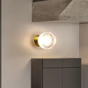 Lampa ścienna elegancka klasyczna okrągła sztuka design przemysłowy Wodoodporna na zewnątrz nowoczesna łazienka Luminaria Dekoracja domu