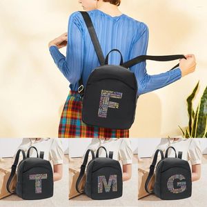 Rucksack Frauen Mini Reise Camping Kleine Rucksäcke Casual Schultasche Text Brief Gedruckt Student Bookbags Damen Rucksack Kind