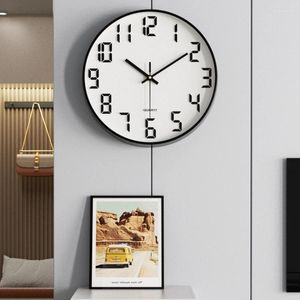 Wall Clocks Modern Simplicity Mounted Clock Creative Household Item Office Living Room Decoration Sticker