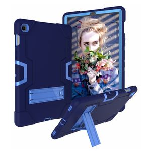 Kickstand Tablet Cases for Samsung Tab S5e T720 T725 S4 T830 T835 Heavy Duty Tough Robot Stand Silicone Fashion Covers 5PCS