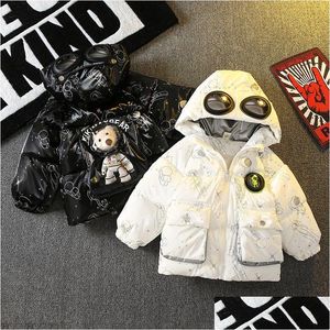 Down Coat Boys Jacket Overcoat Cotton White Warm Thicken Winter Plus Size Childrens Clothing 221128 Drop Delivery Baby Kids Maternit Dhgp5