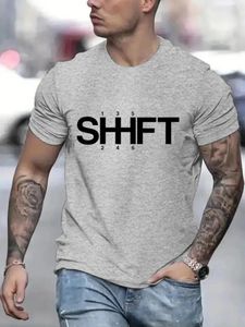 Herren T-Shirts Herren Lustige Save The Manual Transmission Car Tops Herren T-Shirt Rundhalsausschnitt Six Speed Tees Kurzarm T-Shirts 2024