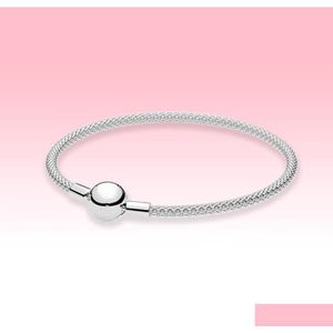 Bangle Women Sterling Sier Mesh Bracelet Bangle Bracelets Summer Jewelry For Ball Clasp With Original Box Sets4890935 Drop Delivery Je Dhz8M