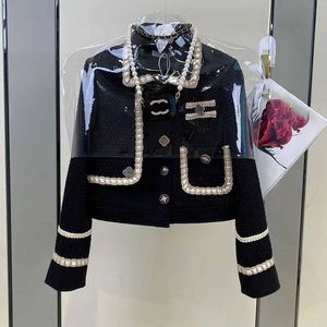 Women S Jackets Summer Designer High Quality Lapels Casual Polo Jacket Fashion Chest Pocket Letter Embroidery Print Metal Button Knit Long