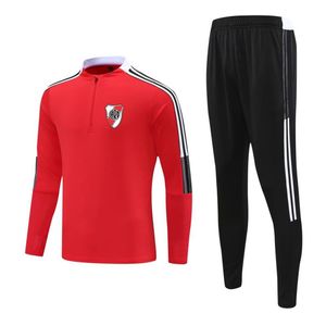 Club Atletico River Plate Soccer Adult Tracksuit Training Suit Football Jacket Kit Track Passing Kids Running Set Logo Customize346R