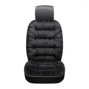 Siedziny samochodowe obejmują pluszową poduszkę zimową ciepłe uniwersalne przednie krzesło oddychające podkładkę do pojazdu