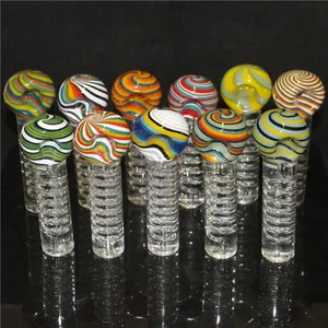 Glass smoking pipes Glycerin Coil glass spoon pipes portable 4.72 inch hand pipe smoking bubbler