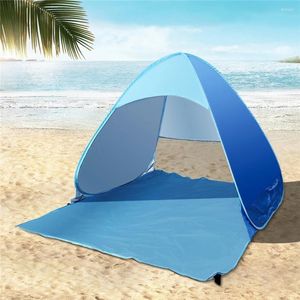 Tendas e abrigos Barraca de praia Utomaticamente estourando UV 50 grandes bolsos de areia para camping esportes ao ar livre