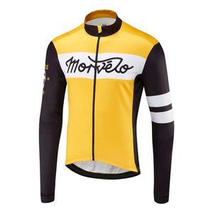Bahar Sonbahar Morvelo Bisiklet Forması Uzun Kollu Erkekler Bisiklet Jersey Bisiklet Bisiklet Kıyafetleri Giyim Ropa Ciclismo203s