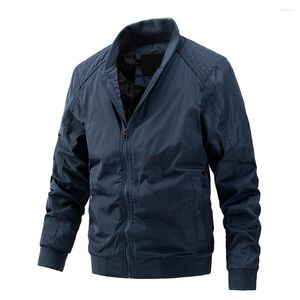 Giacche da uomo KOODAO Cappotto casual da uomo Taglie forti Moda Poliestere leggero Primavera e autunno Cachi/Nero/Blu/Verde