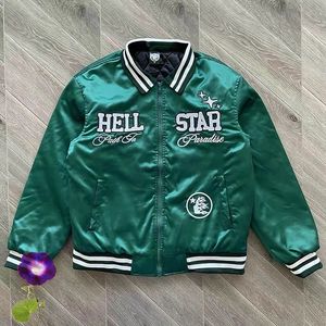 Men s Jackets 23ss Fall Winter Hellstar Jacket High Quality Embroidery Letter Baseball Uniform Men Women Street Comfort Warm Cotton Coat 231122