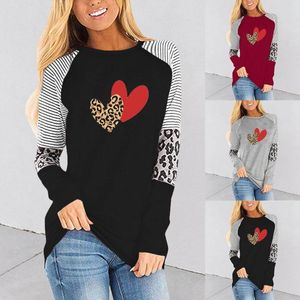 Damen-T-Shirts, Leopardenmuster für Frauen, Herbst- und Winterbluse, 3D-Abstrakte Tops, sexy Casual, Damenmode, Übergröße