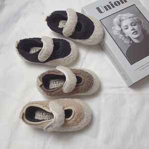 Athletic Shoes Autumn And Winter Girls Children Soft Antiskid Plush Baby Causual Toddler Kids Wool Fashion Cotton