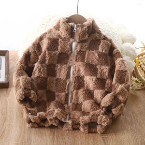 Jackets Winter High Collar Kids Girls Coat Thick Warm Clothes Outerwear Jacket For Boys 1-7y