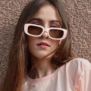 Sonnenbrille Square Woman Small Rectangle Clear Sun Glasses Ultralight Female Vintage Anti Glare Color Mirror Eyewear