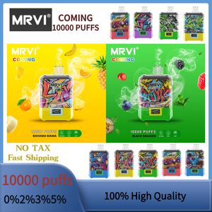 Original MRVI Puff 10k Elf Box Bang King 12000 Puff 12k Einweg-Vape-Stift Ecig 650 mAh wiederaufladbare Batterie 19 ml Pod Mesh Coil Vaper Vapes Einweg-Puff