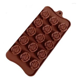 Baking Moulds Arrival 3D Roses Shape Tools DIY Flower Fondant Chocolate Silicone Mold Cake Decorating Soap Pudding Mould 9008