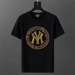 36% zniżki na towary stacji europejskiej Mężczyzny krótki lato Summer Hot Diamond Half Sleeve T-shirt Social Spirit Guy Bottom