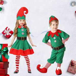 Pyjamas Children's Christmas Cosplay Costume med jultomten för Halloween -festföreställningar i Europa och Amerika 231122