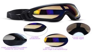 Utomhusglasögon Motorcykel solglasögon för män Kvinnor Youth Sport Tactical Goggles Windproof Sand Ski Goggles Solglasögon UV Protec4658213
