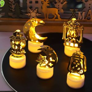 新しいEid Mubarak Star Moon LED CANDLE LIGHT RAMADAN KAREEM DECORATION 2023 HOME DECOR ISLAMIC MUSLIM PARTY SURPLY EID AL ADHA装飾